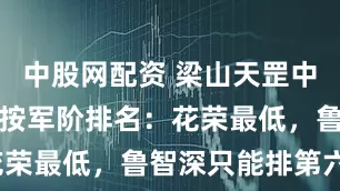 中股网配资 梁山天罡中十一位军官按军阶排名：花荣最低，鲁智深只能排第六？